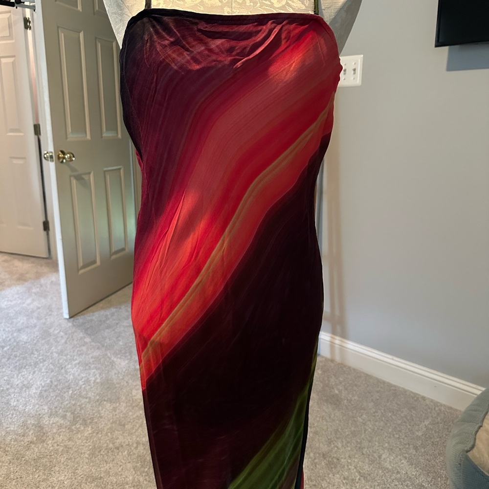Anthropologie’s Condition’s Apply Vibrant Strapless Dress with Multicolor Design - Picture 5 of 5